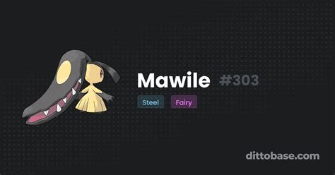 mawile|mawile typing.